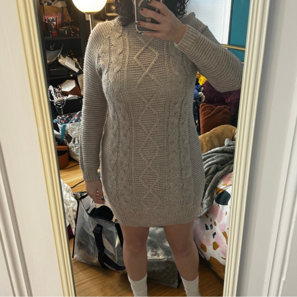 Cozy sweater dress